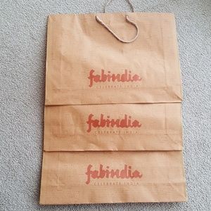 3 Fab India shopping bags